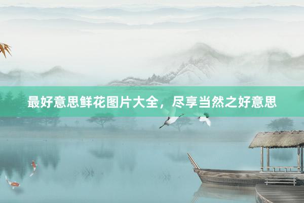 最好意思鲜花图片大全，尽享当然之好意思
